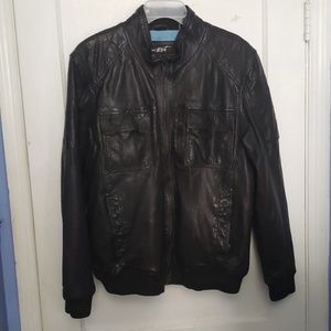 Black Rivet Leather Jacket